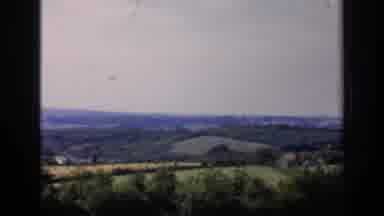 England (1949): Green Fields And Trees Like Surrounded By Blue Mountains Kissing