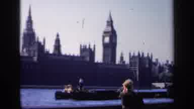 England (1949): Tourists View Big Ben In London