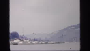Ireland (1949): Mountain In Heavy Mist Surrounded By Water