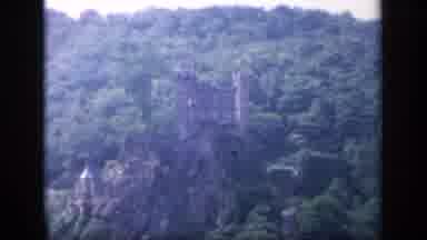 Ireland (1949): Tourist Taking Video Of An Ancient Historic Castle Cave That Is
