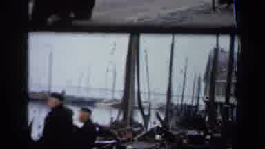 Ireland (1949): Two Men On A Ship Look Across The Water