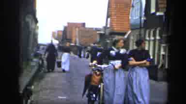 Ireland (1949): A Group Of Ladies Walking Freely With Enjoying The Street And The