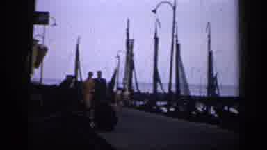 Ireland (1949): Couple Walking By A Dock