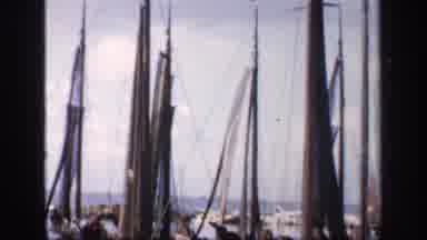 IRELAND-1949: Sailing Boats Docked in Harbor Waiting for Passengers
