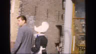 Ireland (1949): A Couple Is Enjoying Walking In The Middle Of The Street With Love