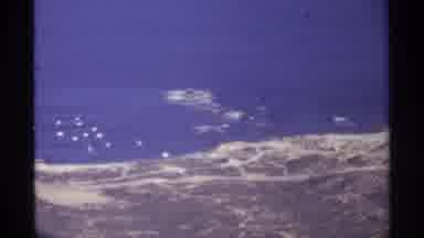 Cabo San Lucas Mexico (1974): View Of The Ocean From A Plane Window