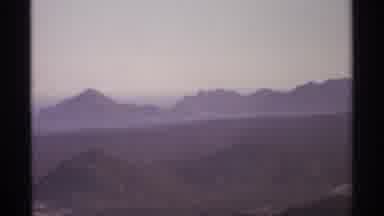 Cabo San Lucas Mexico (1974): Beautiful Panning Scene Of Mountain Range Next To