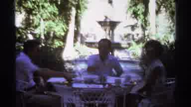 Cabo San Lucas Mexico (1974): A Full Family Were Enjoying Their Food In The Park
