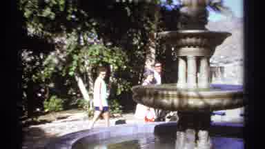 Cabo San Lucas Mexico (1974): Passing By The Water Fountain