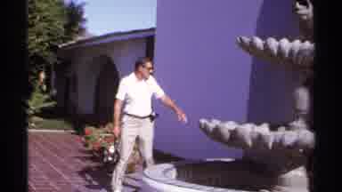 Cabo San Lucas Mexico (1974): Two Men Explore The New Fountain Of The Building