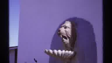 Cabo San Lucas Mexico (1974): Man Staring At A A Sculpture Of Lion Outside A