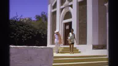 Cabo San Lucas Mexico (1974): Two Women Exiting A Church