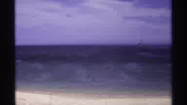Cabo San Lucas Mexico (1974): Ocean View From The Beach Of A Dark Ocean With