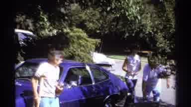 La Paz Mexico (1974): Family Gets Down From The Car And Moves Toward Place To