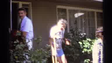 La Paz Mexico (1974): Older Adults Going Out Side The House And Enjoying The Place