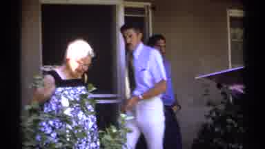 La Paz Mexico (1974): Man In Blue Leans Against Wall And Looks Bored As The Other