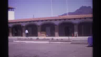La Paz Mexico (1974): A Man Walks On The Topmost Of The Bridge