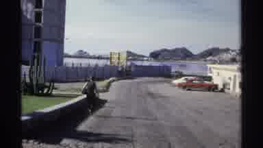 Guaymas Mexico (1975): Camera Pans Across The Street And Captures The White