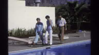 Guaymas Mexico (1975): Family Members Walks Around The Pool