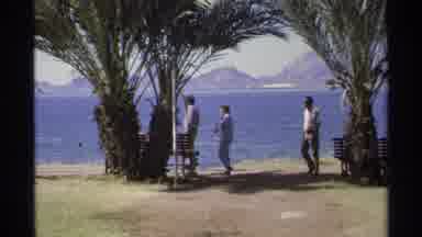 Guaymas Mexico (1975): People Walking Alongside A Beach