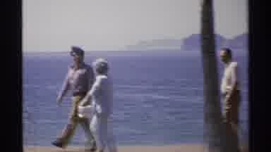 Guaymas Mexico (1975): A Friends Walking Nearby Sea And Enjoying The Place