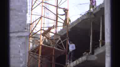Guaymas Mexico (1975): A Big Construction Area High Lift Moving Around