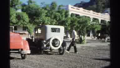 Guaymas Mexico (1975): Family Members Are Going Outside In The Car And Walking
