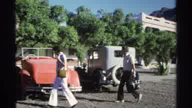 Guaymas Mexico (1975): Family Members Moving Towards There Car