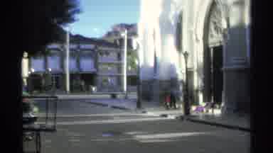 Guaymas Mexico (1975): A Sweeping Shot Of The Interference To A Large Church Or