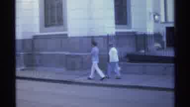 Guaymas Mexico (1975): Two Women Walking Down The Street On The Sidewalk Side By