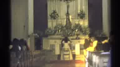 Guaymas Mexico (1975): A Huge Building Of Church Many Members To Praying God