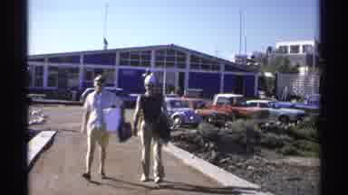 Guaymas Mexico (1975): Couple Walking Down Dock At Marina