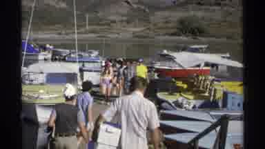 Guaymas Mexico (1975): A Huge Boat And People Are Moving Together To The Sector