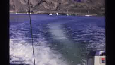 Guaymas Mexico (1975): Speed Boat Cuts Through The Water And Treats White Waves In
