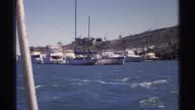 Guaymas Mexico (1975): Number Of Great Boats On Dock Waiting For Passengers