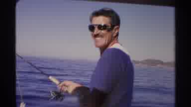 Guaymas Mexico (1975): A Man Was Capturing The Fish And In A Huge River And Enjoys