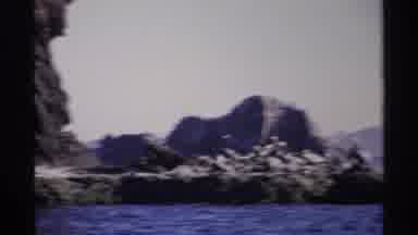 Guaymas Mexico (1975): Small Island With Ocean Surround It And Big Rocks