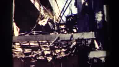 MANILLA PHILIPPINES--194: View Of Brown Building Rubble On A Clear Sunny Day