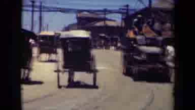 MANILLA PHILIPPINES--194: View Of Mixed Pedestrian And Vehicle Traffic In