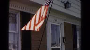 FREDERICK MARYLAND-deri: American Flag Flapping In The Breeze In Front Of The