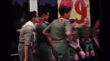 FREDERICK MARYLAND-deri: Vintage Boy Scouts Waiting In Line