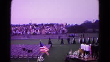 FREDERICK MARYLAND-deri: Graduation Ceremony With American Flag And Audience