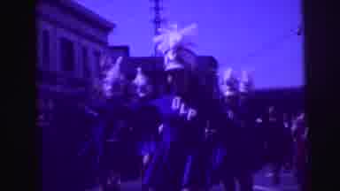 LYNBROOK NEW YORK-broo: Cheerleaders And A Marching Band Dancing And Walking At