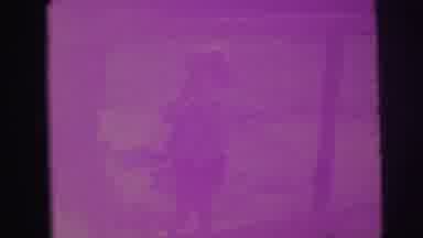 LYNBROOK NEW YORK-broo: Child Standing By Tree Film Dissolve