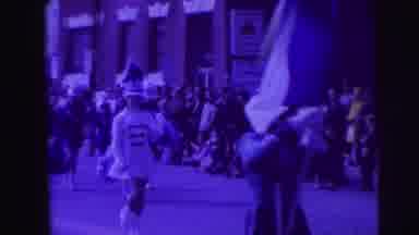 LYNBROOK NEW YORK-broo: A Parade In A Busy Street Participated By Schools And