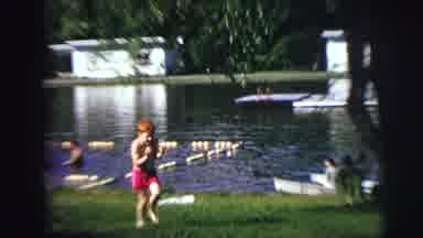 MOBILE ALABAMA-ile-: Kid Running Excitedly Back Home