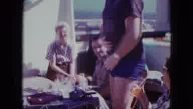 Duluth Minnesota (1963): Old Man Shows His Fat Stomach To His Family