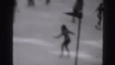 Harrisburg Penn (1946): People Are Skating In An Ice Rink
