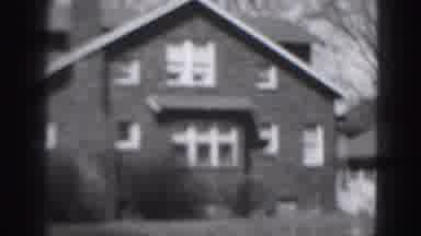 Harrisburg Penn (1946): Traditional Triangular Facade Of A House