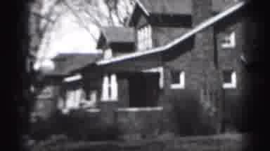 Harrisburg Penn (1946): Moving Side View Of Old Brick House From The Street